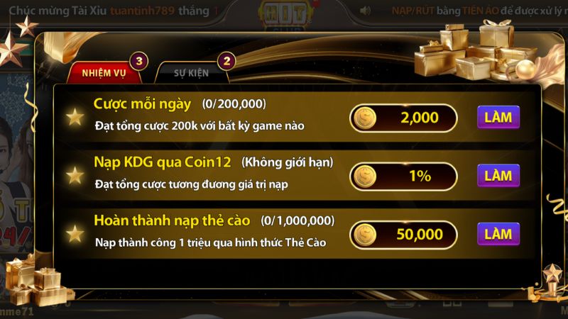 Cổng game áp dụng nhiều ưu đãi hấp dẫn cho thành viên đăng ký